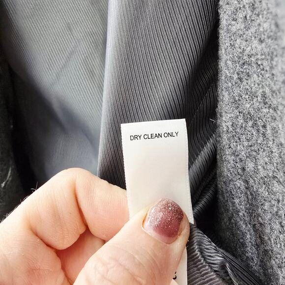 Banana Republic Women's Italian Wool Pea Coat Gray S - Picture 6 of 7